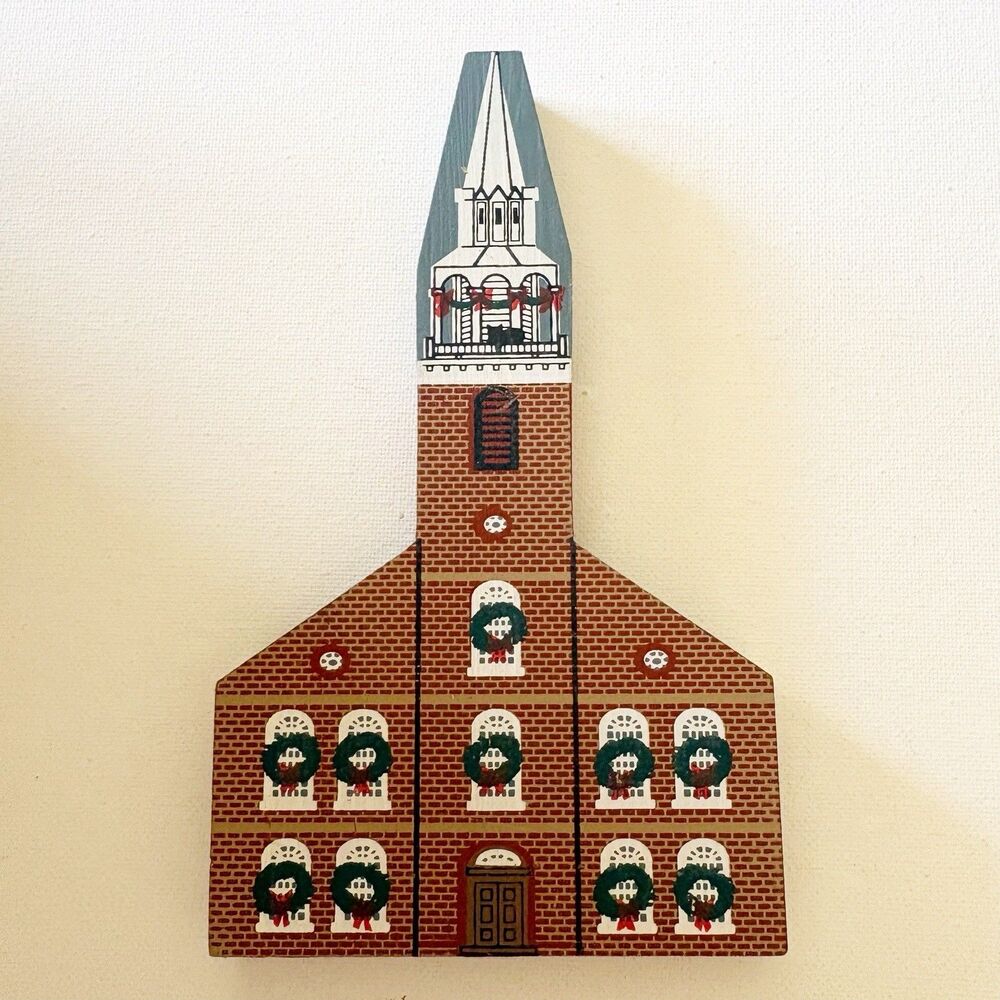 The Cats Meow New England Christmas Series Old South Meeting House 1989 Signed